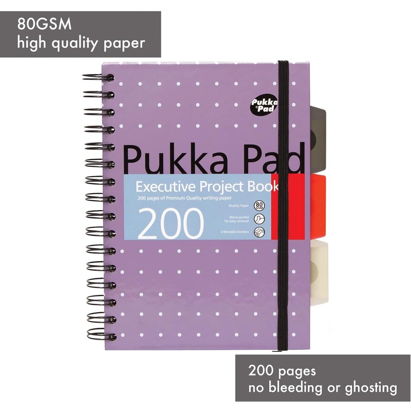 Pukka pad A5 executive project book 200 pages x 1
