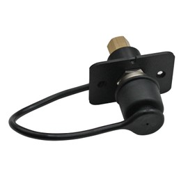 Flush Mount Air Fitting Straight 1/4'' BSP Female compressor tyre inflation tank deflate Black Cap