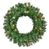Brite Star 24 inch Northern Pre-Lit Wreath with 50 Lt
