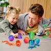 4PCS 3D Printed Dragon Eggs with Dragon Inside, Easter Dragon