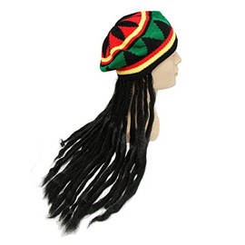 GLOBAL BOX Dread Wig, Wig, Reggae, Cosplay, Entertainment Hat, For Adults, One Size, Acrylic