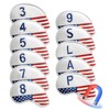 Golf Iron Cover Magnetic Closure Golf Head Cover Wedge Cover