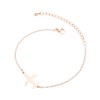 FineryGal Rose Gold Airplane Bracelets for Sister Best Friends Adjustable