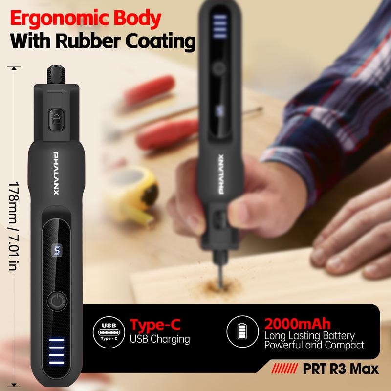 3.7V Cordless Rotary Tool Kit LED Ring Work Light, 2.0Ah