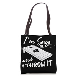 I'm Sexy And I Throw It Board Sand Bag Toss Cornhole Tote Bag