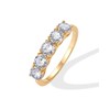 PAVOI 18K Yellow Gold Vermeil Premium Moissanite Engagement Ring for