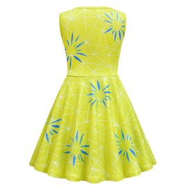 Lito Angels Joy Fancy Dress Up Costume Clothes Summer Outfit with Hair Wig for Kids Girls Size 9-10 Years