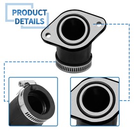 CADUFUELLY Rubber Air Box And Intake Manifold Dust Boot Replacement for Arctic Cat 250 300 1998-2005, Replaces 3402-533 0470-347