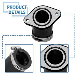 CADUFUELLY Rubber Air Box And Intake Manifold Dust Boot Replacement for Arctic Cat 250 300 1998-2005, Replaces 3402-533 0470-347