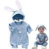 Fairy Baby Newborn Baby Easter Outfits Blue Bunny Romper Boys