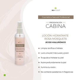 Loción facial hidratante rosa mosqueta y ácido hialurónico 125 ml