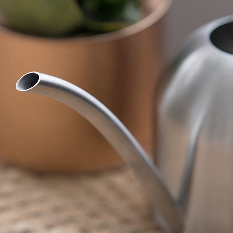 Stainless Steel Watering Can Indoor Household Succulent Potted Plant Watering