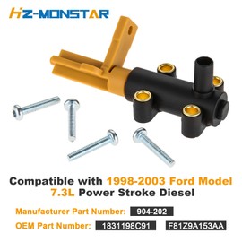 904-202 Fuel Filter Water Separator Drain Valve Vent Assembly，F81Z9A153AA 1831198C91 Fuel Bowl Water Separator Drain Valve Compatible with Ford F250 F350 F450 F550 1999-2003 Excursion 2000-2003