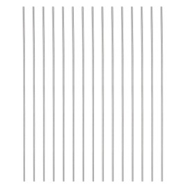 sourcing map 15pcs Round Rods 1.1mm x 100mm High Speed Steel (HSS) Lathe Bars DIY Hand Tool for Turning, Milling, Drilling and Tapping