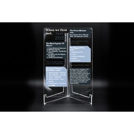 2020: When We First Met Ornament Husband, Wife, Boyfriend, Girlfriend - Clear Acrylic Ornament for Home - Anniversary, Birthday, Valentine's, Christmas - Displays All the Things from 2020 (uvmet2020)