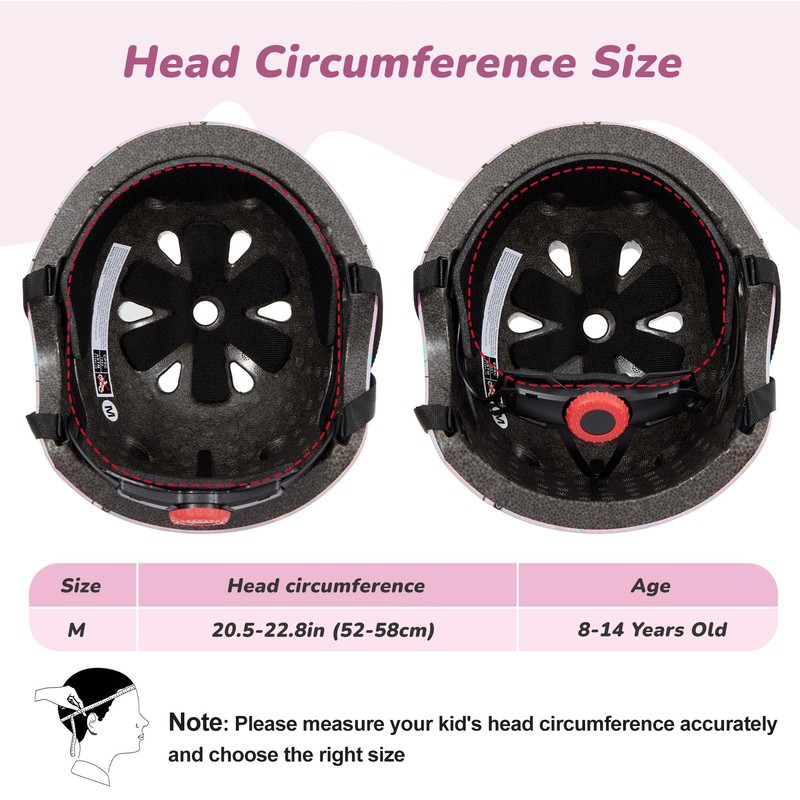 Helmet for Kids 8-14, Adjustable Kids Bike Helmet with DIY