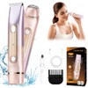 Intimrasierer Für Frauen, 2-in-1 Elektrischer RasiererDamen Intimbereich, Silky SplashRasierer, Damenrasierer