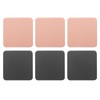 6 PCS Double Color Cup Coasters (Pink Grey)