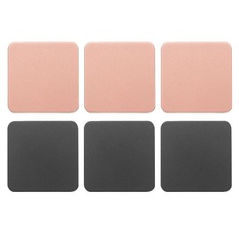 6 PCS Double Color Cup Coasters (Pink Grey)