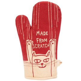 Made From Scratch Oven Mitt by Blue Q. Super-insulated quilting, natural-fitting shape, 100% cotton.