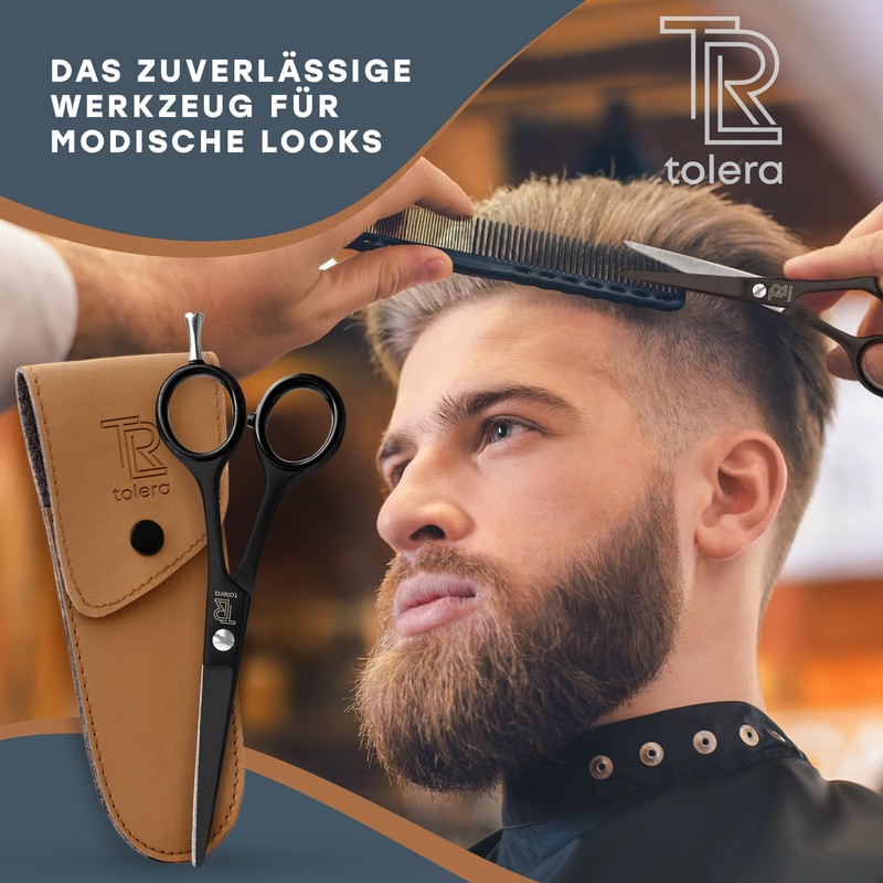 TOLERA Hairdressing Scissors Set Including Comb & Case | Hair