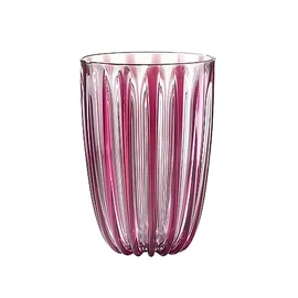 Guzzini Dolcevita Purple Tumbler, Set of 4 Drinkware Modern (Bio-Based) Plastic Amethyst Tumblers, Outdoor Indoor Entertainment Family Friends Gathering