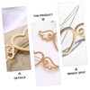 Baluue 2pcs Heart Hairpins Wing Design Non- Hair Styling Grips