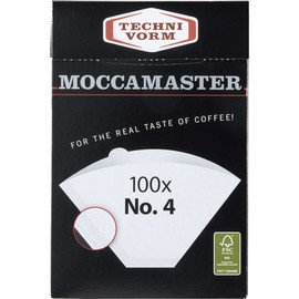 Technivorm Moccamaster #4 White Paper Filters, 100-count per box