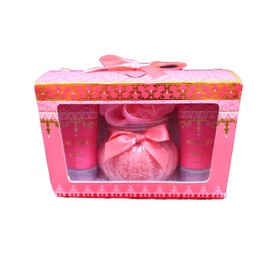 Japan Grand Champagne Magnifique Rose Bath Gift OR Type Royal Rose Body Soap Clear Set of 4 Assorted