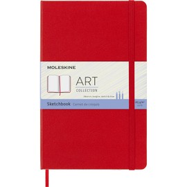 Moleskine Art Plus - Cuaderno de dibujo, Libro, Rojo escarlata, Large
