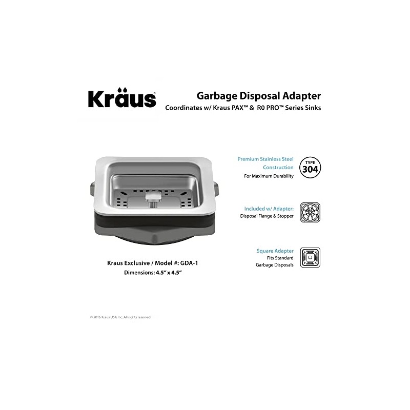 KRAUS Pax Garbage Disposal Adapter