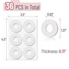 DR. JK- Felt Callus Pads, 36 pcs, White Round Callus