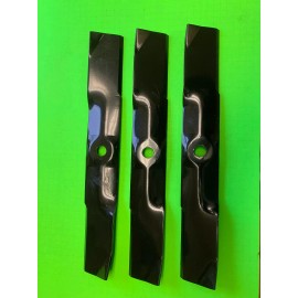 Oregon 3 54" Hi-lift mower blades for John Deere X360,X380,X390,X570,X580,X584 M152726