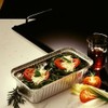 Aluminium All-Purpose Bowls with Insert Lids, Cardboard, PE Coated, Square,
