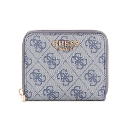 GUESS Katya SLG Small Zip Around Wallet Slate Logo