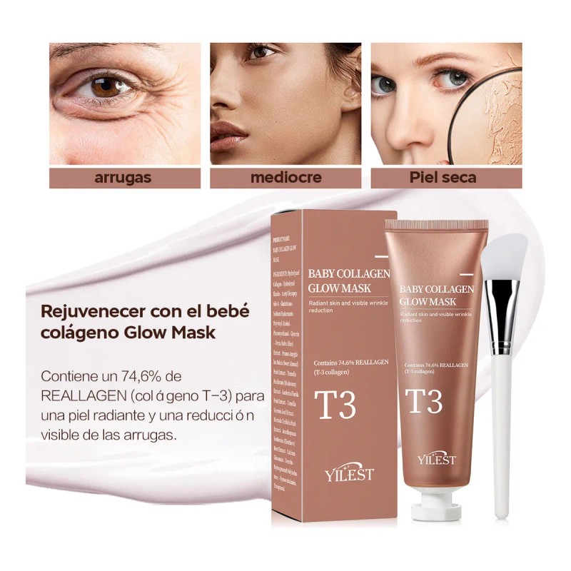 🔥 Paquete de mascarilla facial peel off mascarilla colageno elasticidad