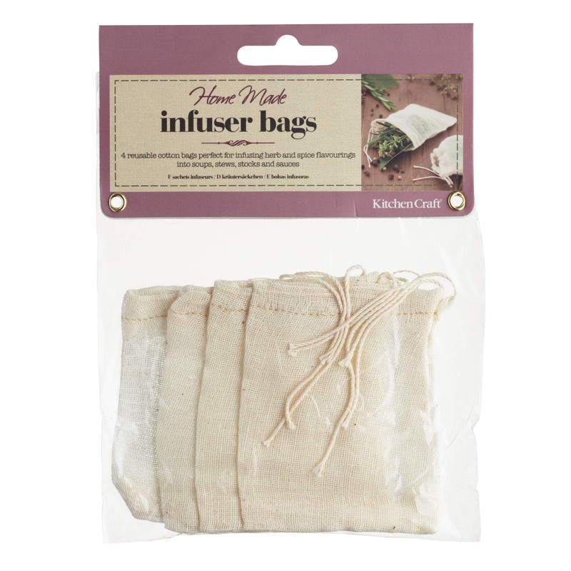 KitchenCraft Home Made Spice Cooking, Pack of 4 Reusable Bouquet