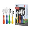 Cs 4-Piece Coloured/ Stainless Steel Childs Cutlery Set