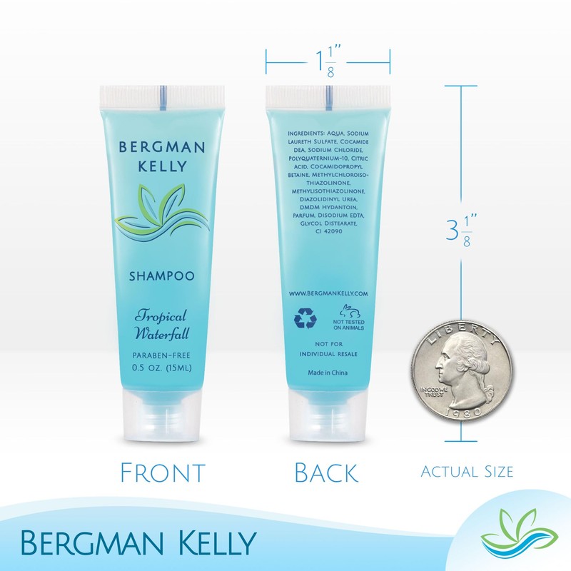 BERGMAN KELLY Rectangular Hotel Soap Bars, Shampoo & Conditioner 3-Pc