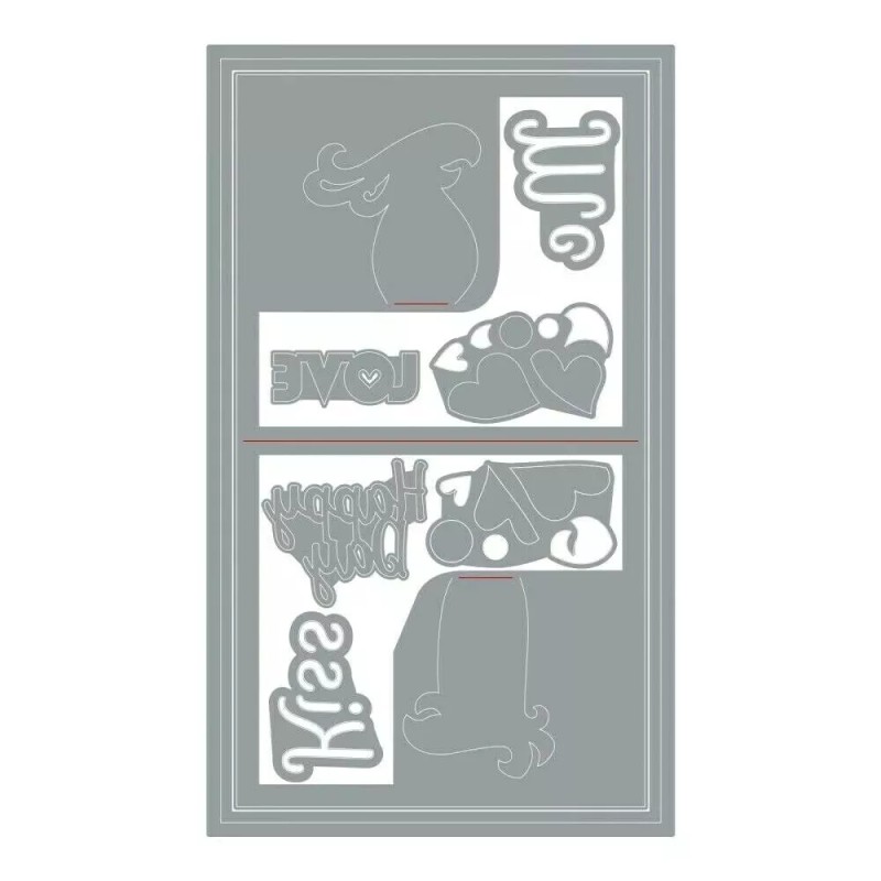 Sizzix Love Birds 3-D Mini Card Sizzix Thinlits Thin Metal