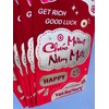Vietnamese New Year Red Lucky Money Envelopes (large Size 6.5"x3.5")-