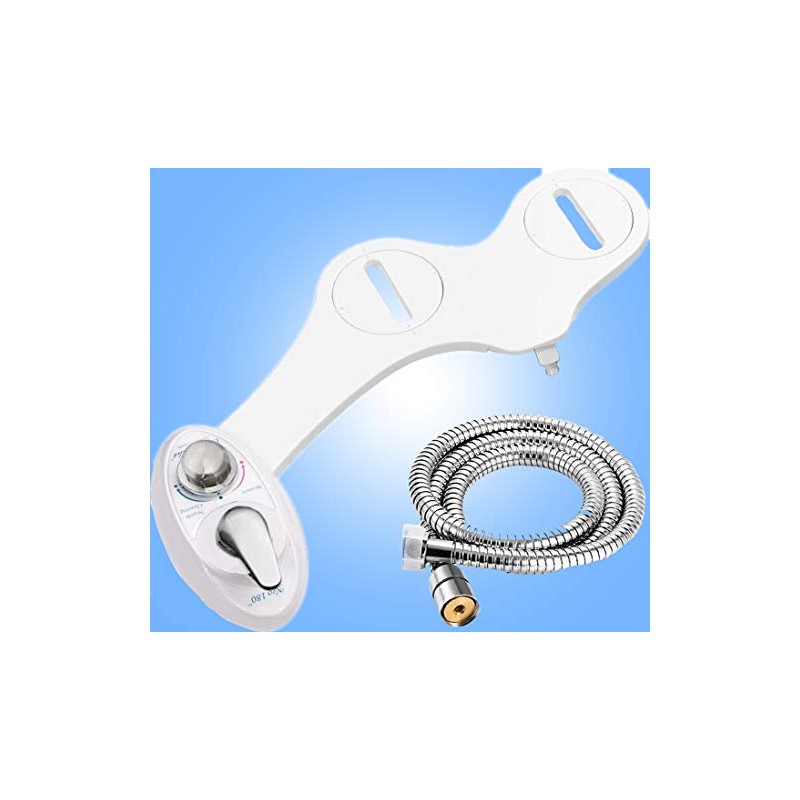 Self Cleaning Nozzle Bidet Non-Electric Home Mechanical Toilet Seat Attachment