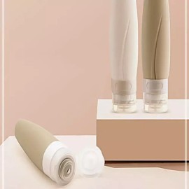 샤워 화방품 액체공병 세트 여행용품 파우치 다용도 VWFFSSQV [화이트] Shower Cosmetic Liquid Container Set Travel Pouch Multipurpose VWFFSSQV [White]