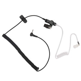 Yolipar 2.5mm Surveillance Single-Wire Listen Only Earpiece Walkie Talkie with Covert Tansparent Acoustic Tube Headset for Speaker Mic