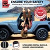 moveland Roll Bar Grab Handles with Light for Jeep Wrangler