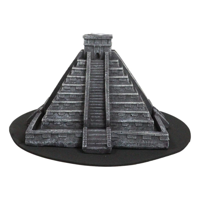 Temple of Kukulcan Mesoamerican Aztec Step Pyramid Backflow Incense Cone