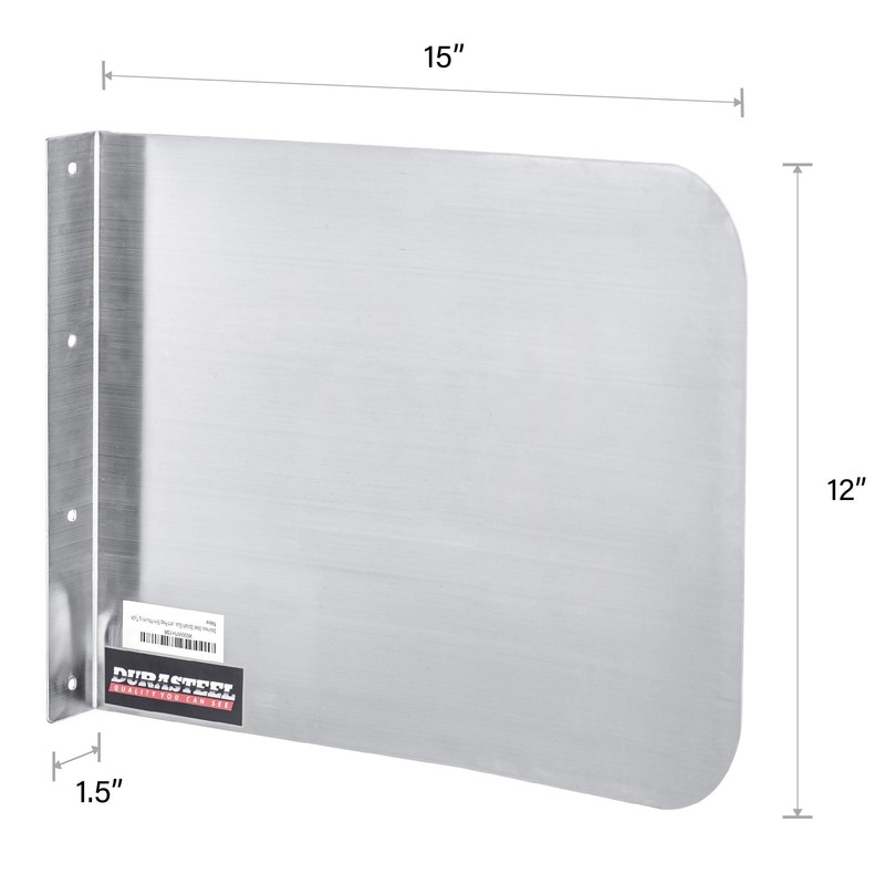 DuraSteel Stainless Steel Sink Splash Guard - 15" x 12"