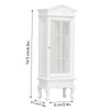 1:12 Doll House Miniature Cabinet Wooden Simulation White Arc Roof