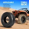 TRIBLE SIX 25x10-12 ATV/UTV Tires, 25x10x12 All-Terrain Tires, Set of