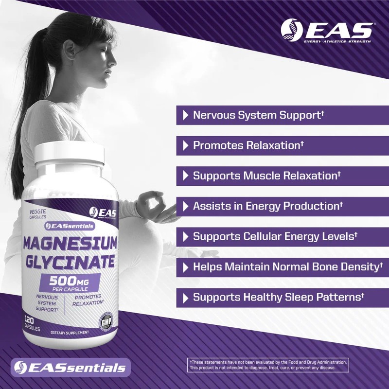 Eas Magnesio Glicinato 500 Mg Cpsulas Vegetales 120